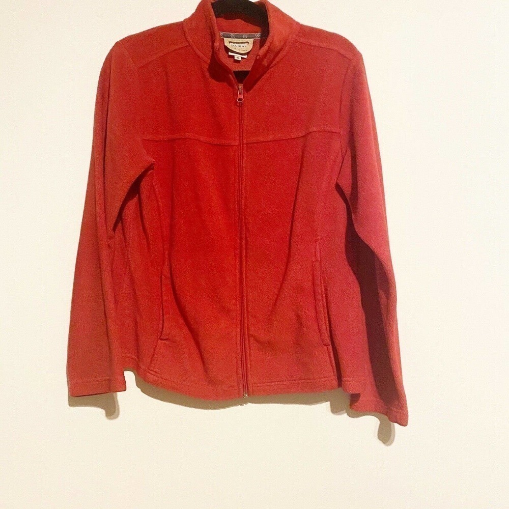 𝅺DAKINI Zip Up Jacket Activewear Pockets Small Red